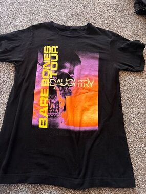 Daughtry Bare Bones Tour Black Graphic Tee